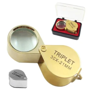 30X Jewelers Loupe Magnifier Eye Pocket Jewelry Coin Loop Magnifying Glass