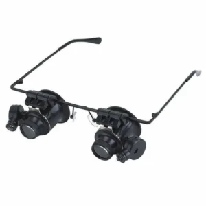 20X Vergrößerungslupe Auge Glas Lupe Juwelier Uhr Reparatur Werkzeug LED Licht Neu-